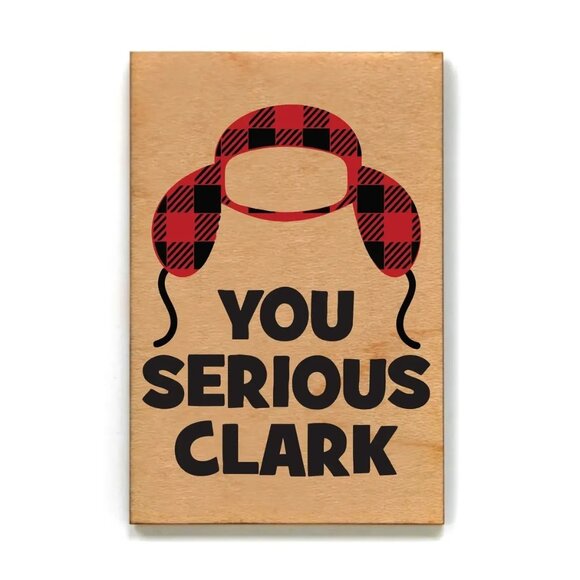 ($7) Christmas Vacation Wood Magnet - Clark - Picture 1 of 1